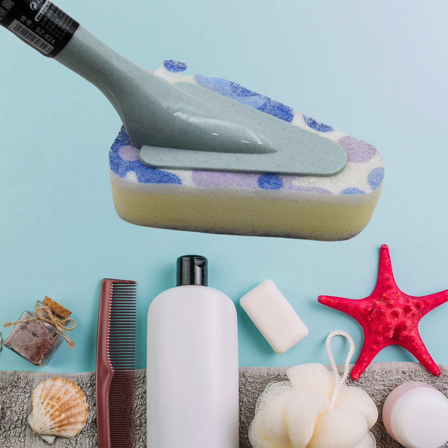 7223 Cleaning Supplies Kitchen Handle Universal Triangular Sponge Multifunctional Bathroom Brush Long Handle Kitchen , Dining & Bar 7223 Cleaning Supplies Kitchen Handle Universal Triangular Sponge Multifunctional Bathroom Brush Long Handle Kitchen , Dining & Bar